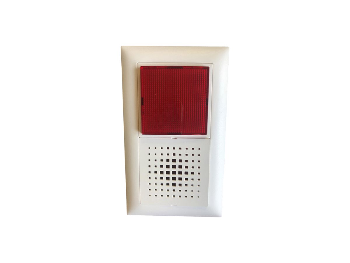 UP-Blitzleuchte Hugentobler 316U 24V DC IP21 Xe 5J rot Sirene Dauerton
