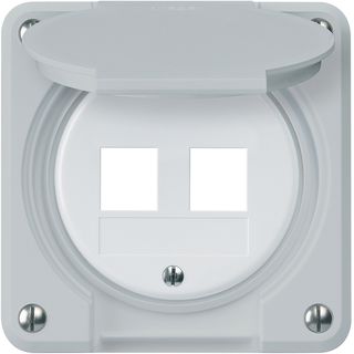 UP-Montageset robusto HMS IP55 grau für 2×Modul für Kombination