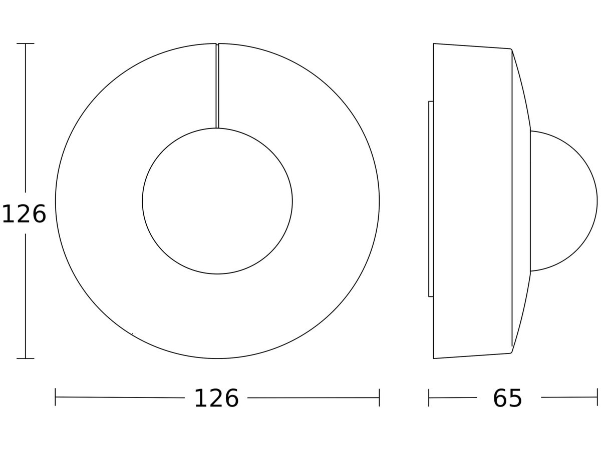 AP-Präsenzmelder Steinel IS 3360 COM1 IP54 2.8m PIR 3m² rund schwarz