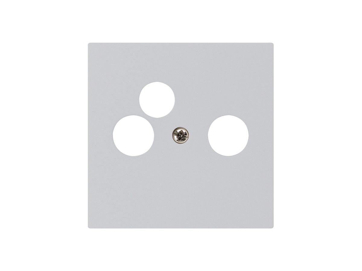 Frontplatte kallysto 60×60mm hellgrau für R/TV-NET