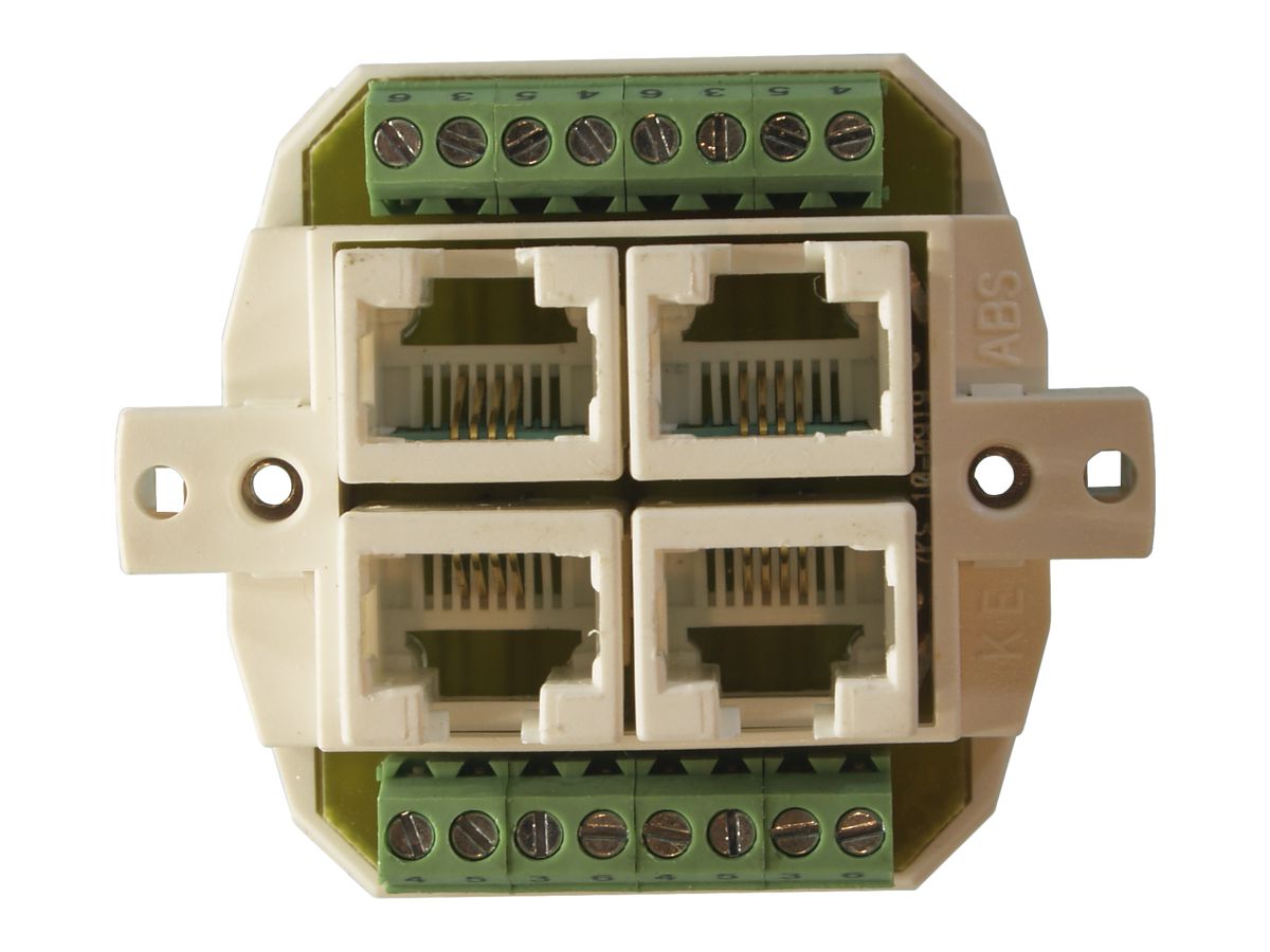 Einsatz BSE 4×RJ45 getrennt