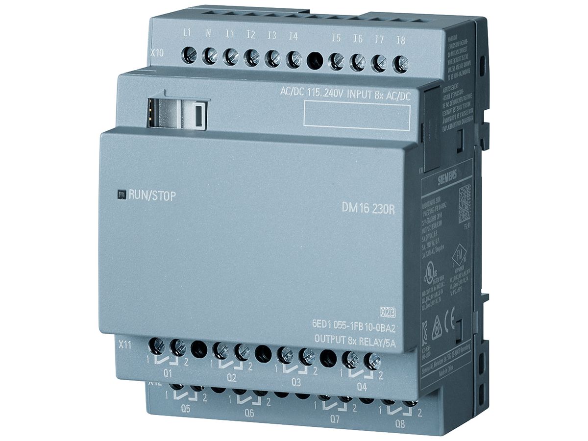 SPS-Erweiterungsmodul Siemens LOGO!8 DM16 230R, 8DE/8DA