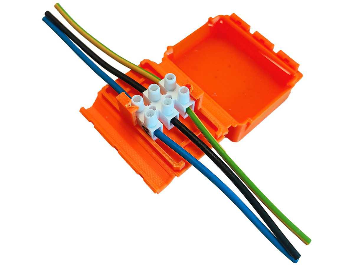 Verbindungsmuffe SUPERBLOCK IN-OUT M mit Gel 3×4mm² 32A 67×50×28mm IPX8 or