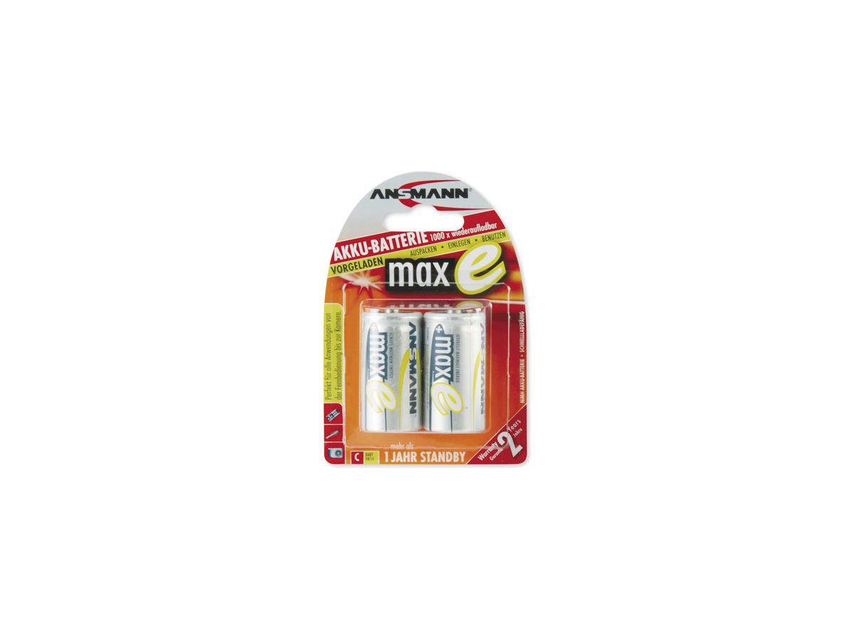Akku NiMH HR14/C, 1.2V, 4.5Ah, 2er Blister