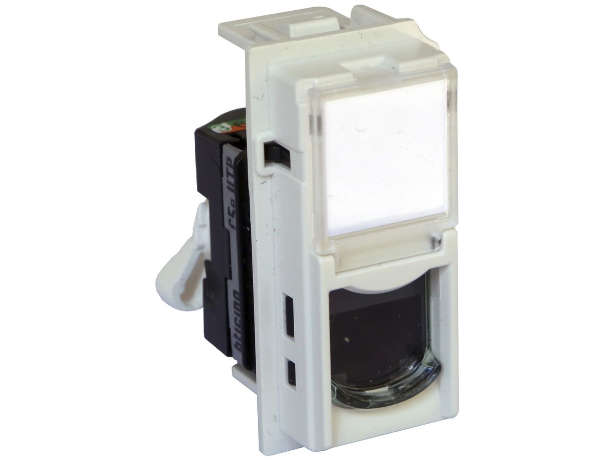 Datendose Living Now Kategorie 5E UTP 1 Modul weiss