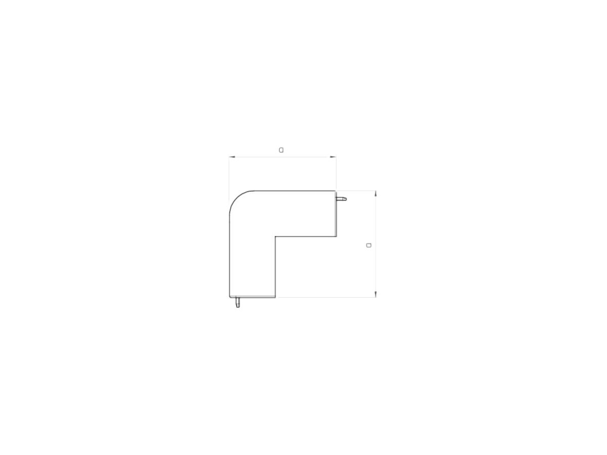 Ausseneck Bettermann zu Installationskanal WDK reinweiss 20×20mm