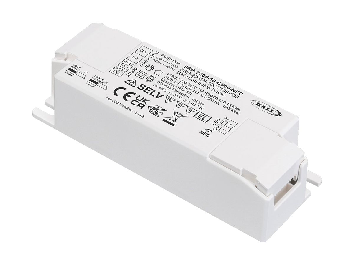 LED-Betriebsgerät SUNRICHER SRP-2305N-10CC100-500 0.3…10W 3…42V 100…500mA DALI