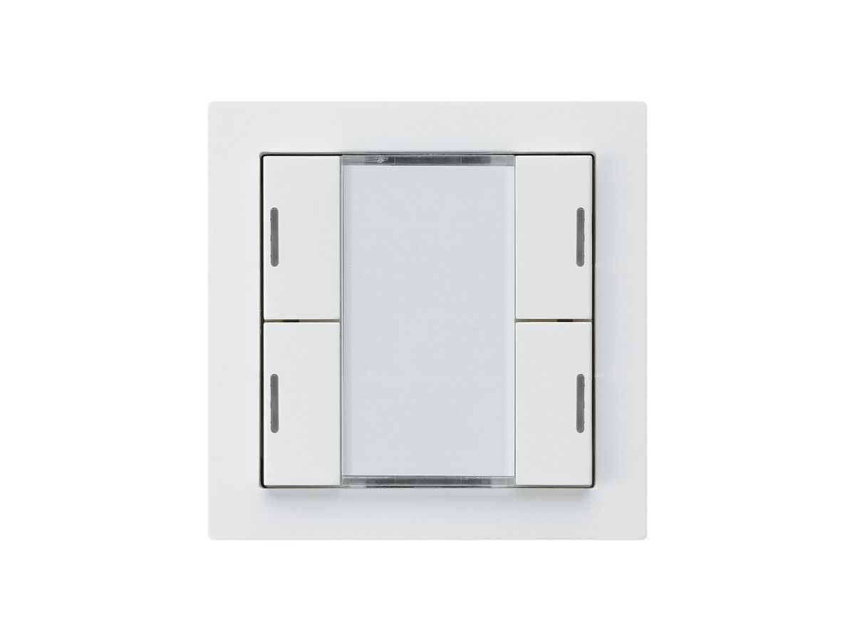 UP-Taster kallysto A KNX 4× RGB LED s/e-link weiss