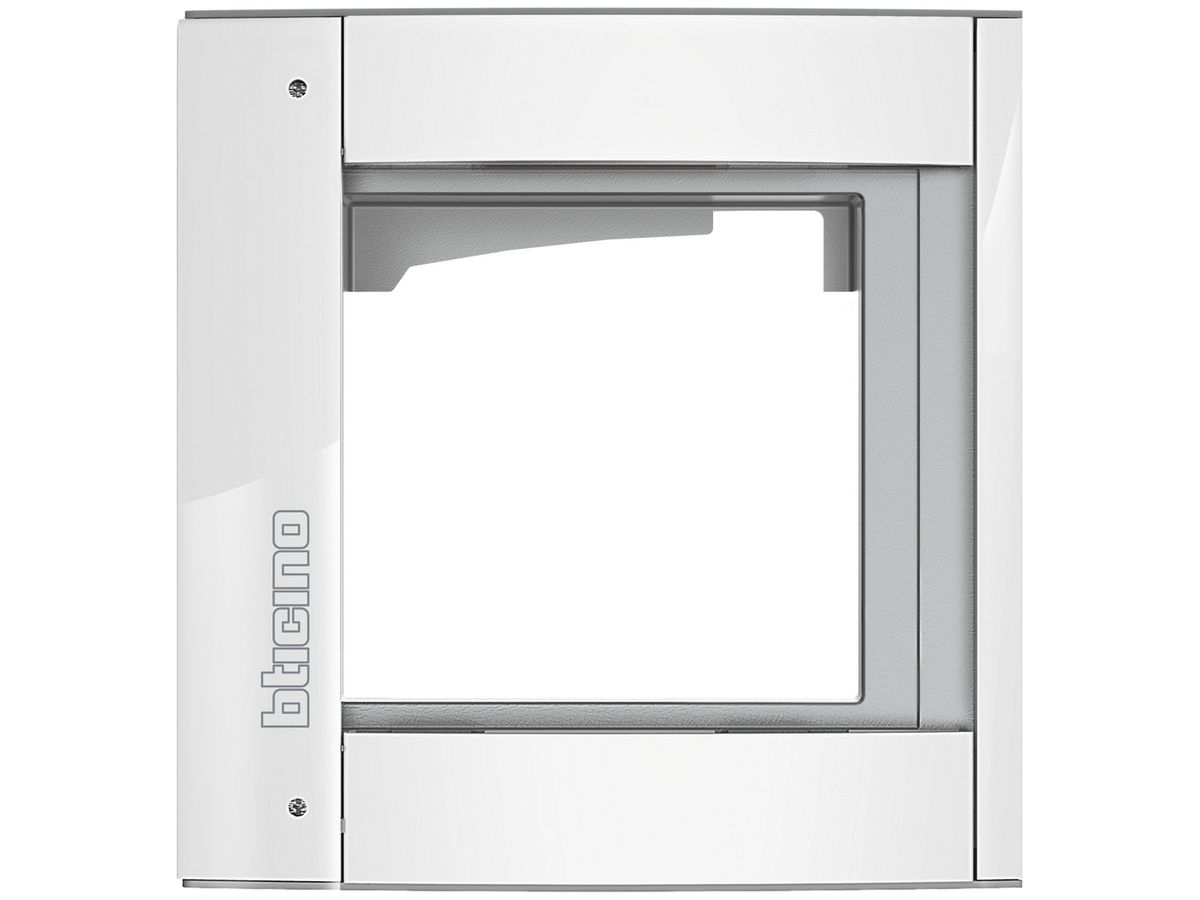 Abdeckrahmen+Träger Sfera für 1 Modul weiss