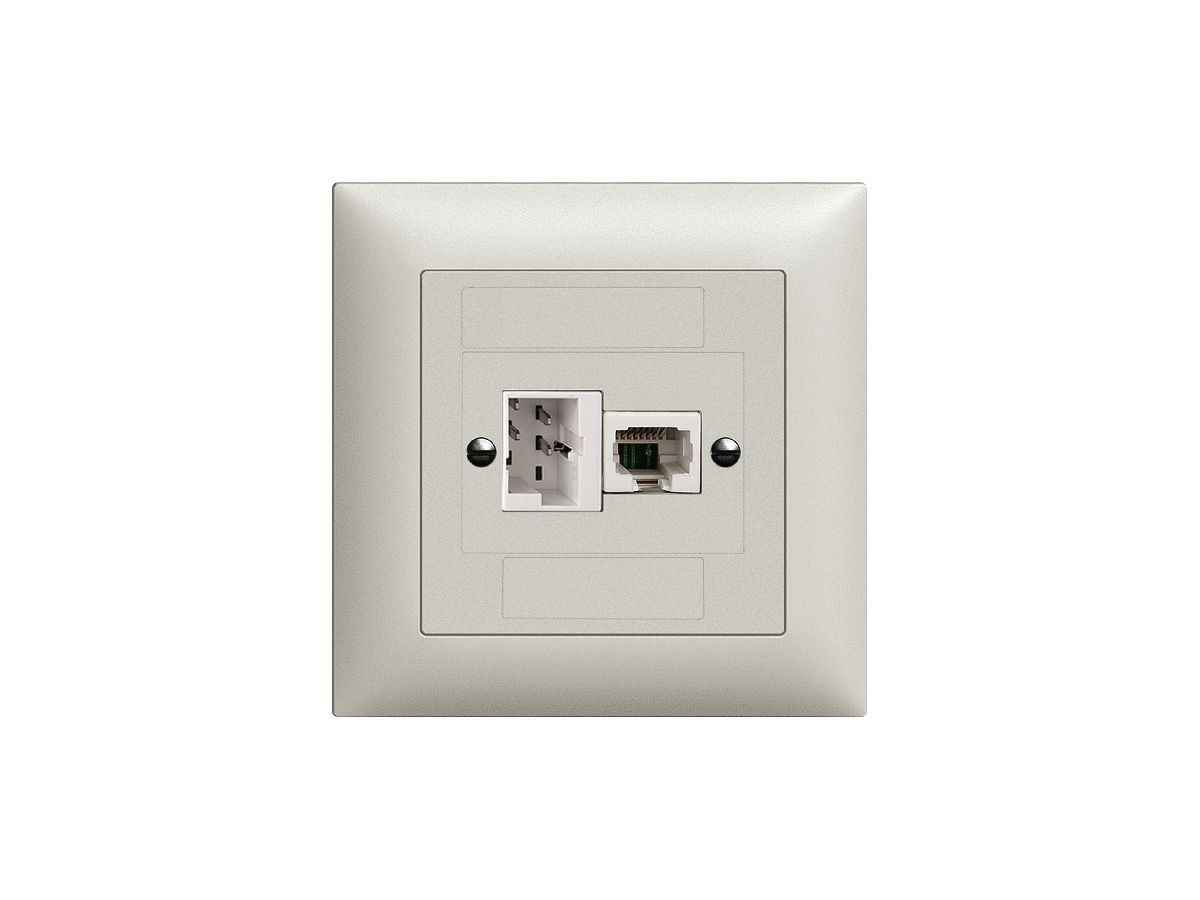 UP-Dose xDSL RJ45/TT83 hellgrau ITplus EDIZIOdue mit Filter
