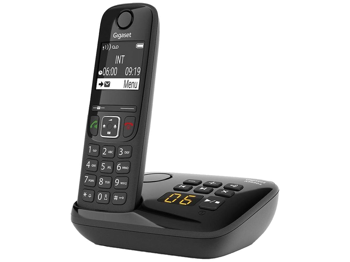 Telefon schnurlos Gigaset AS690 A 14h Freisprechen CLIP schwarz