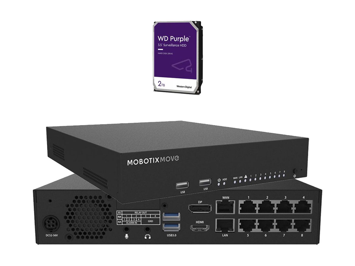 Videoüberwachungssystem MOBOTIX Mx-NVR-Set5: 1×NVR-8 1×HDD