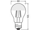 LED-Lampe LEDVANCE CLASSIC A E27 6.5W 640lm 2700K Typ A versp.silber DIM Ø60×105