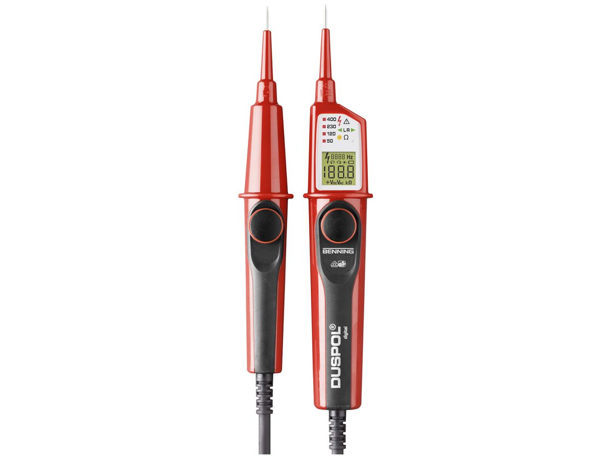 Spannungsprüfer Benning digital 1000VAC/1200VDC Cat IV 600V IP65