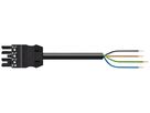 Anschlussleitung WAGO 4×1.5mm² Bu 8m schwarz