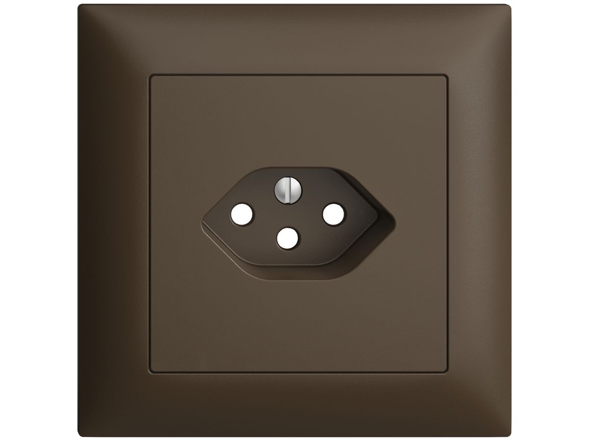UP-Frontset EDIZIOdue coffee 88×88mm 1×T13 mit Shutter