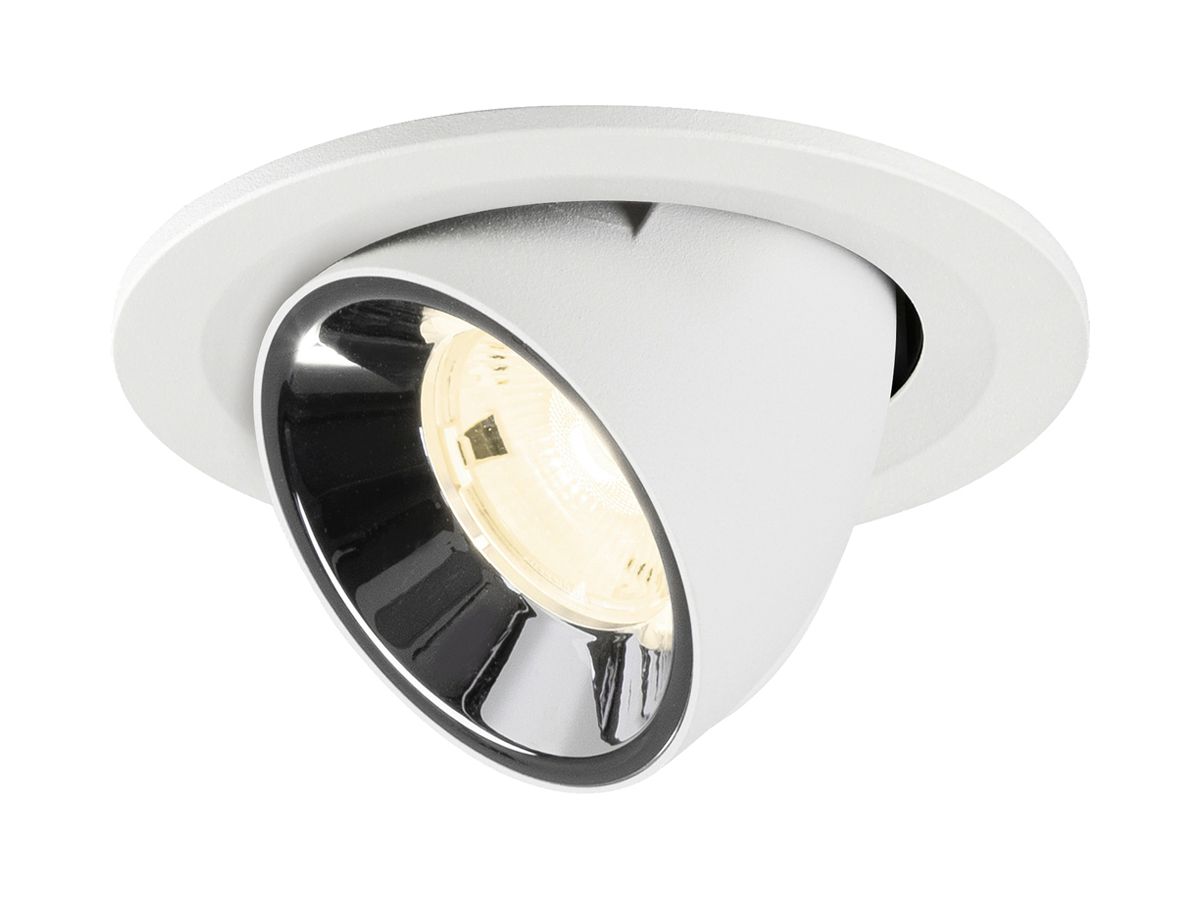 LED-Downlight SLV NUMINOS GIMBLE S 6.7W 1050lm 4000K NB DALI Ø90 ws/cr
