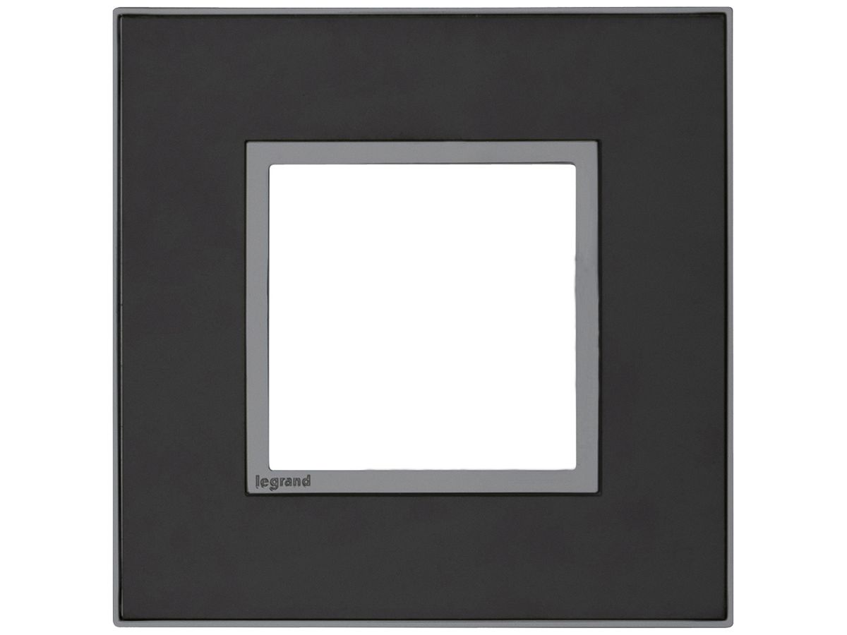 UP-Kopfzeile Legrand Arteor 1×1 horizontal und vertikal 92×92mm Black