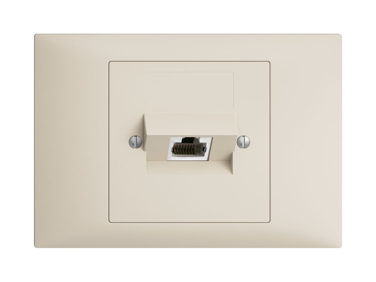 EB-Dose 1×RJ45/s 4P ITplus EDIZIOdue crema