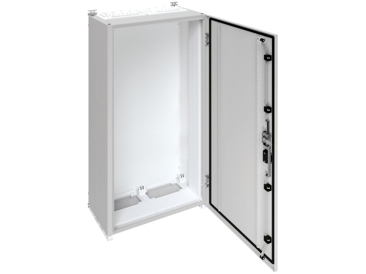 Wandschrank Hager univers mit Volltür SK II IP55 1250×550×275mm RAL 7035
