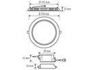 LED-Downlight ESYLUX ELSA-2 Ø240 ON/OFF 18W 3000K, 1750lm, weiss