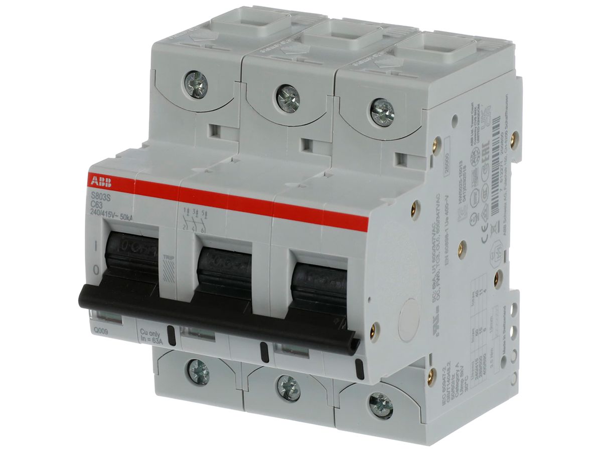 Leitungsschutzschalter ABB S803S-C 63A 50kA