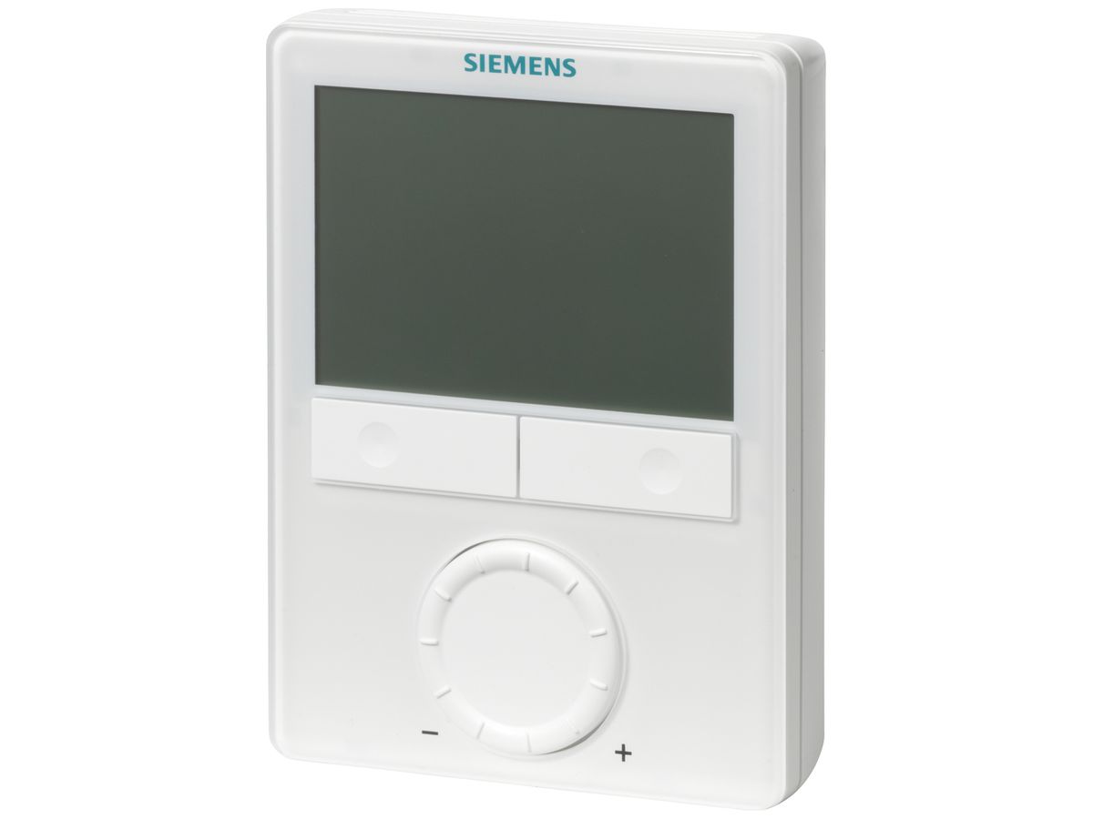 AP-Raumthermostat Siemens RDG400 24VAC/DC 0…49°C 10A 128×93mm weiss