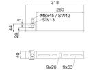 Befestigungsklammer Bettermann BFK W 250 A2 rost- und säurebeständiger Stahl