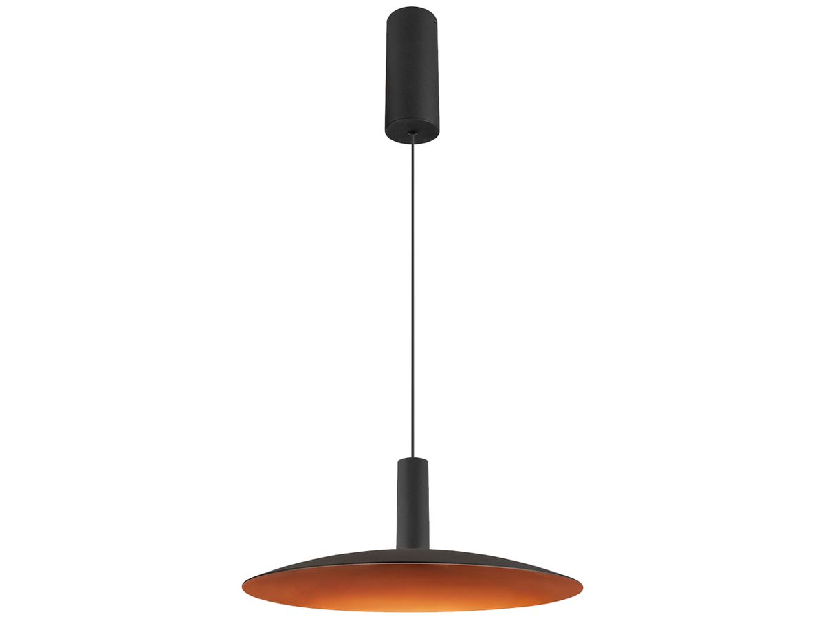 LED-Pendelleuchte SLV LALU ELYPSE 10W 650lm 2700…3000K DIM Ø330×135mm schwarz