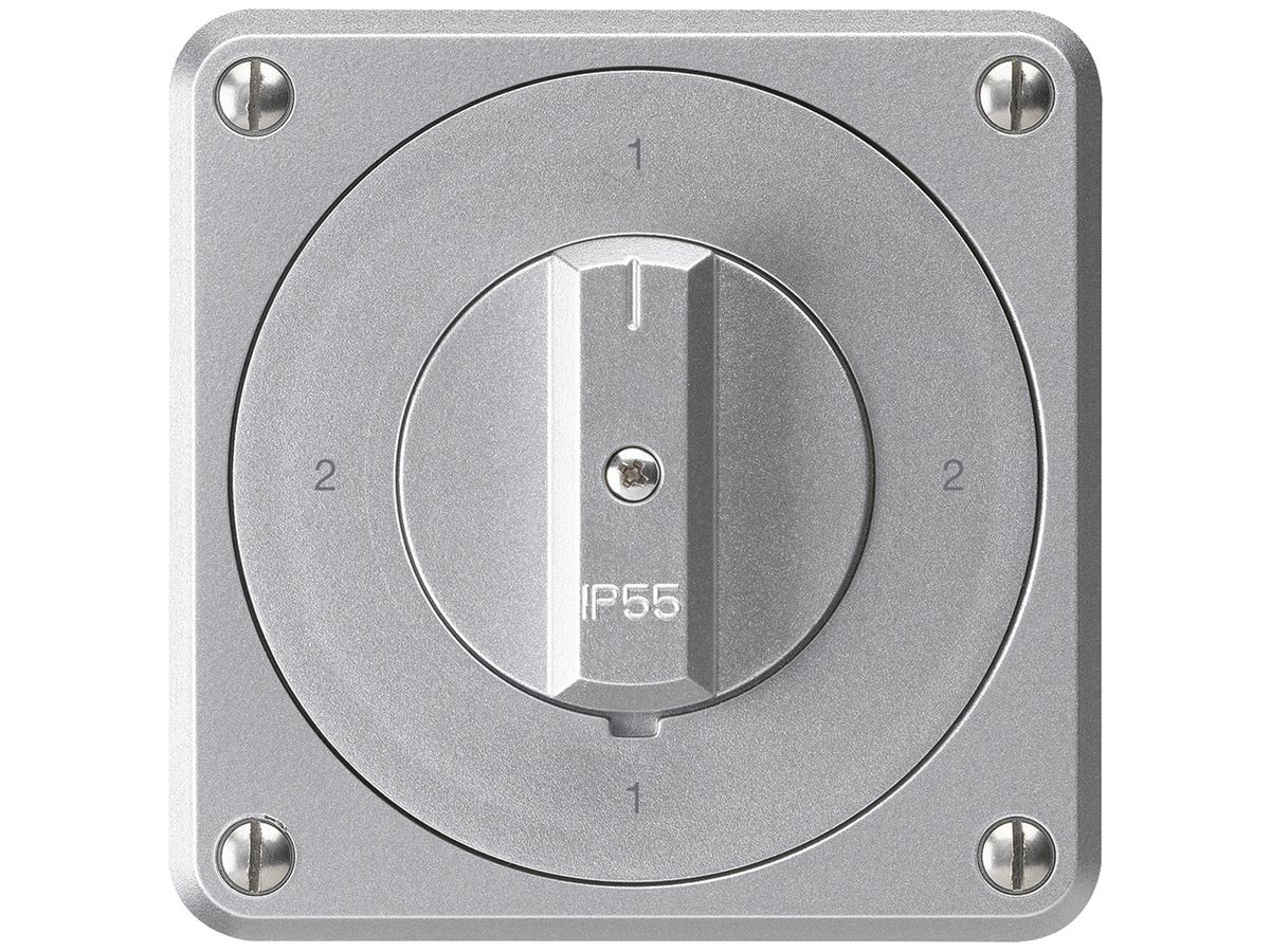UP-Drehschalter robusto IP55 S3/1P aluminium für Kombination
