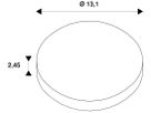 Zierring SLV CYFT Stahl Ø131×24.5mm Nickel
