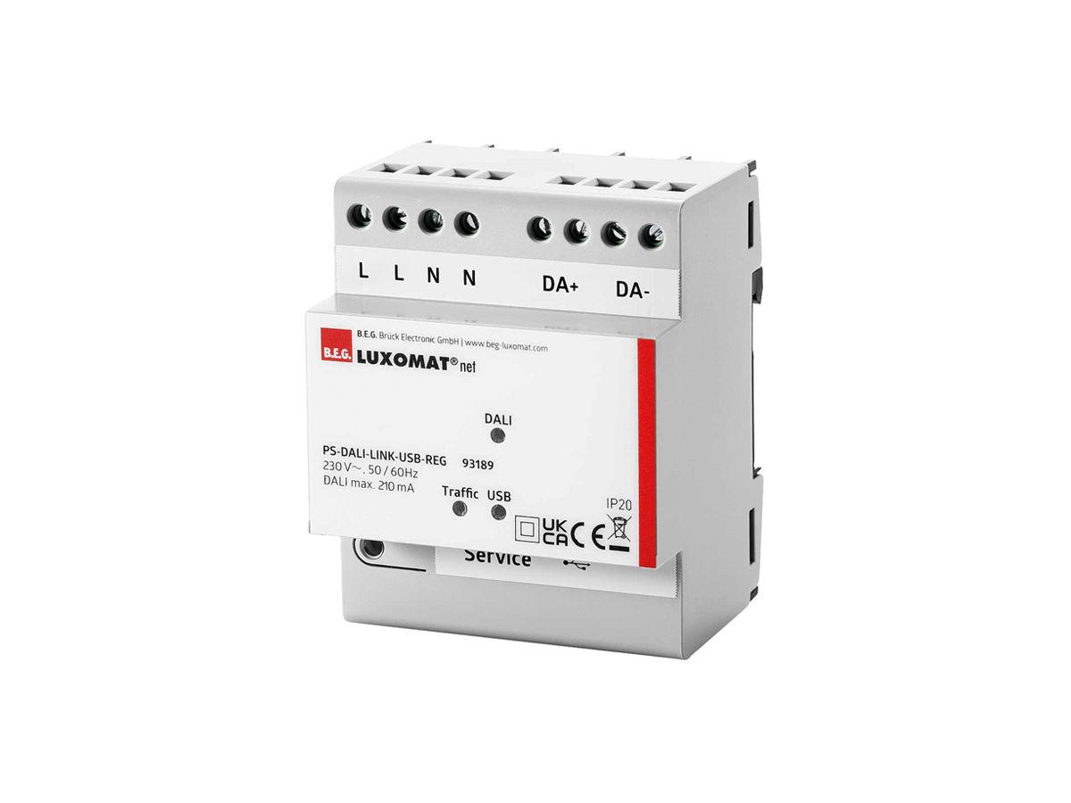 REG-Spannungsversorgung SWISSLUX PS-DALI-LINK-USB 16V 210mA 4TE