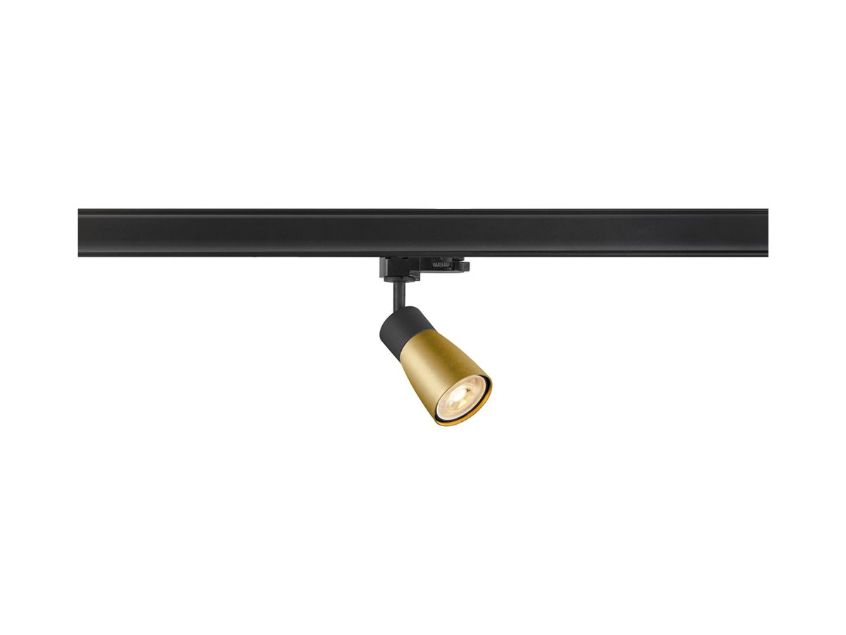 Spot SLV PURI 2.0 Dome GU10 1×6W DIM AD3PH Ø55mm schwarz/gold