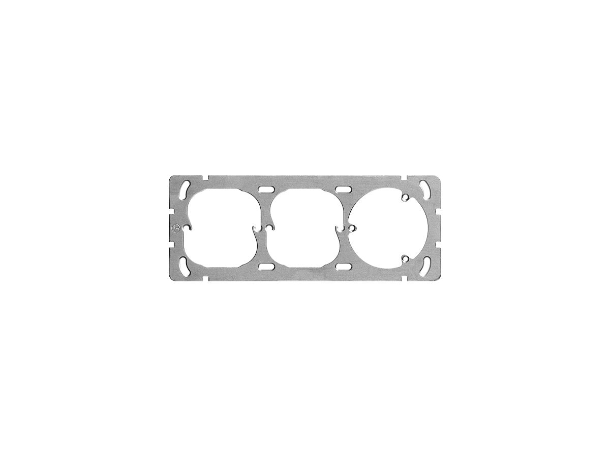 UP-Befestigungsplatte FH 1×3 horiz.