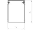Verdrahtungskanal Bettermann LKV 37.5×37.5mm grau