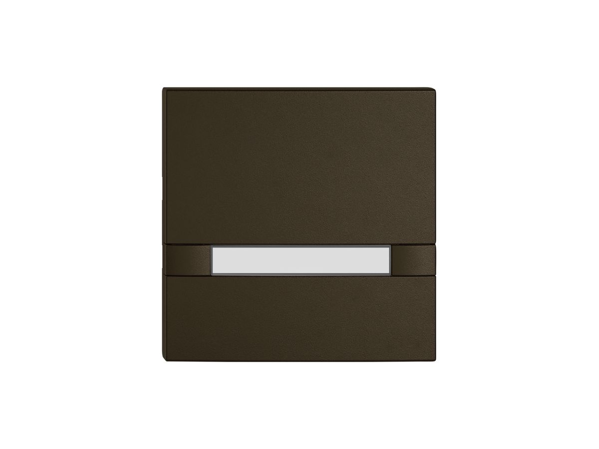 Taste 1/1 EDIZIO.liv KNX&UNI m.SNAPFIX® o.LED m.Papiereinlage 2-Tastenb.br