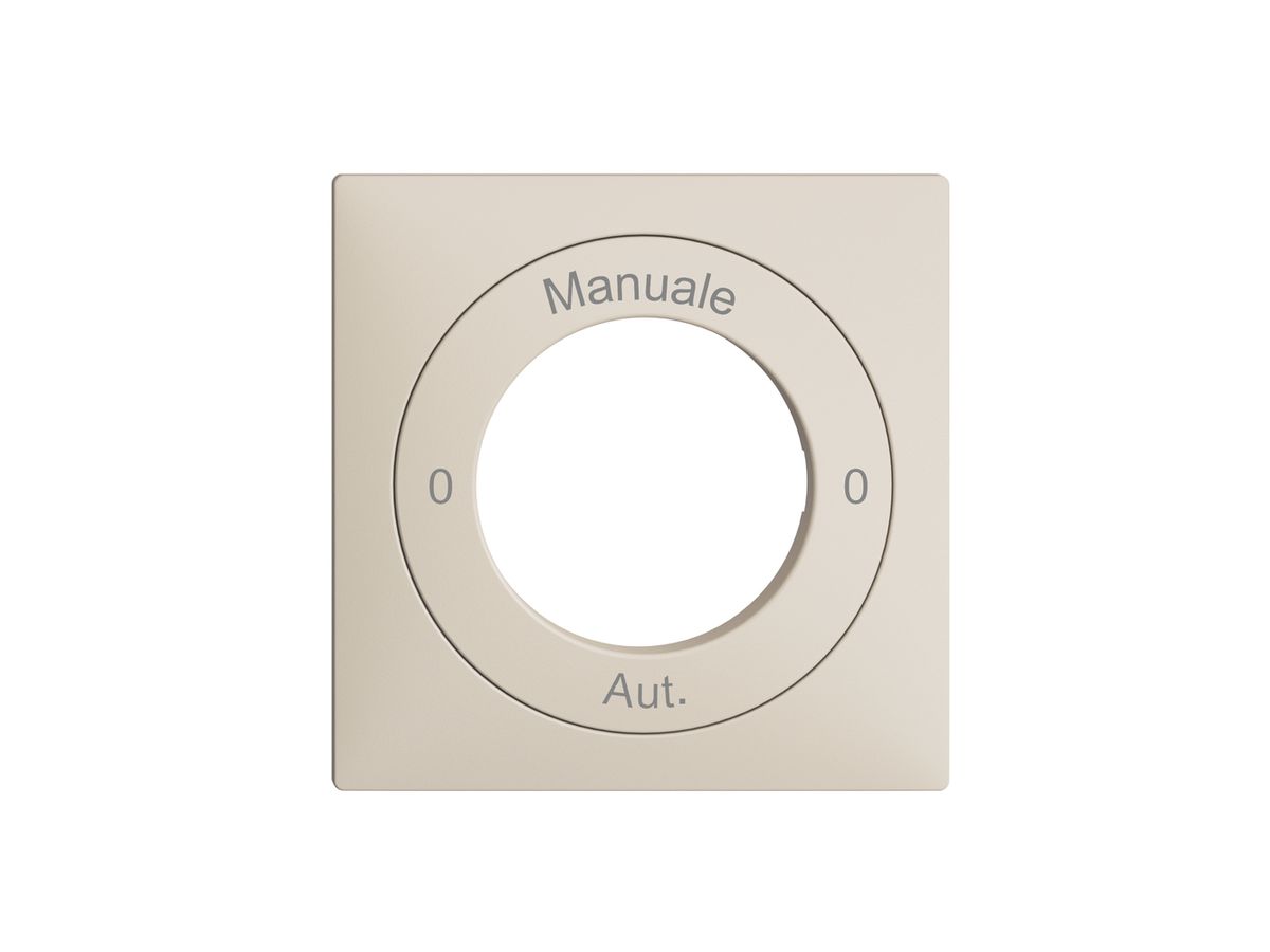 Frontset 0-Manuale-0-Aut. EDIZIOdue crema, 60×60mm für Schlüsselschalter