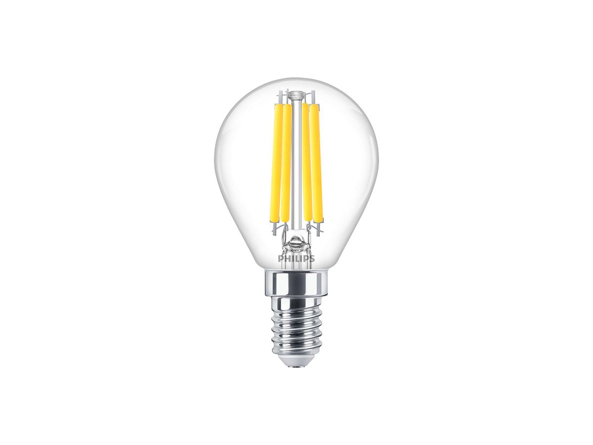LED-Lampe Philips MAS VLE E14 3.4W 470lm 927 DIM Ø45×80mm P45 klar