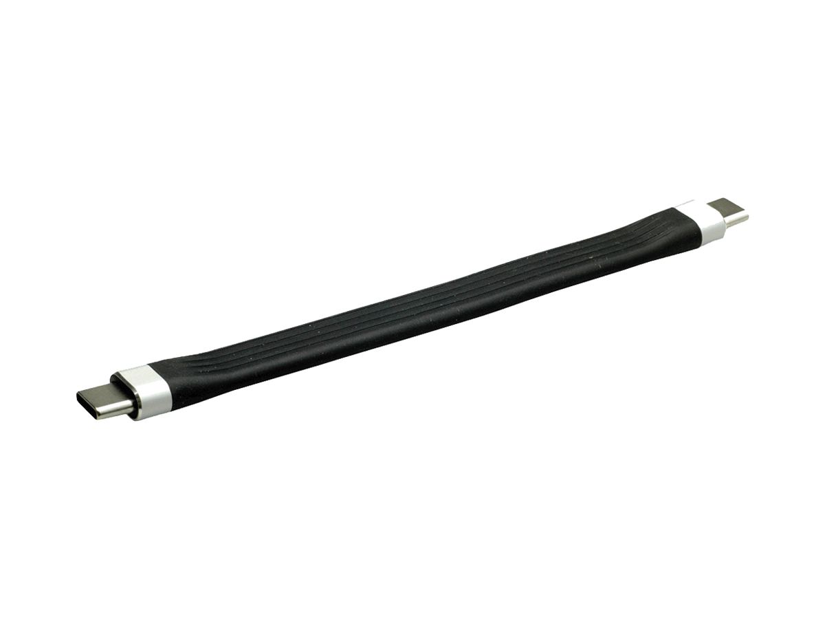 USB-Kabel ROLINE USB-C/USB-C (USB 3.2 Gen2) 10Gbit/s 60W schwarz 0.11m