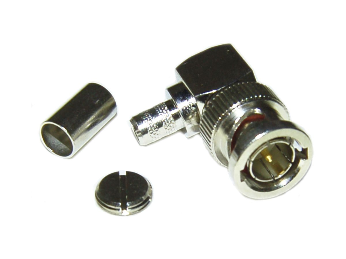 Winkelstecker BNC 75 crimpbar