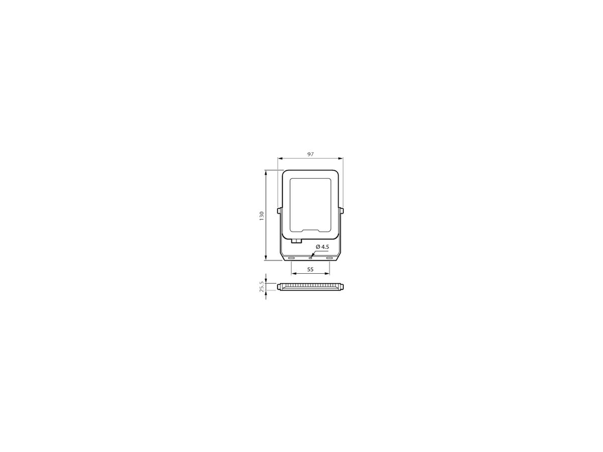 LED-Strahler Ledinaire Gen3 BVP164 LED22/830 PSU 20W SWB CE, grau