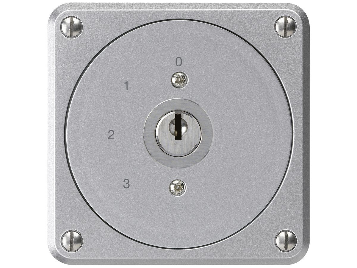 UP-Schlüsselschalter robusto ohne Klappdeckel 5/1P aluminium für Kombination