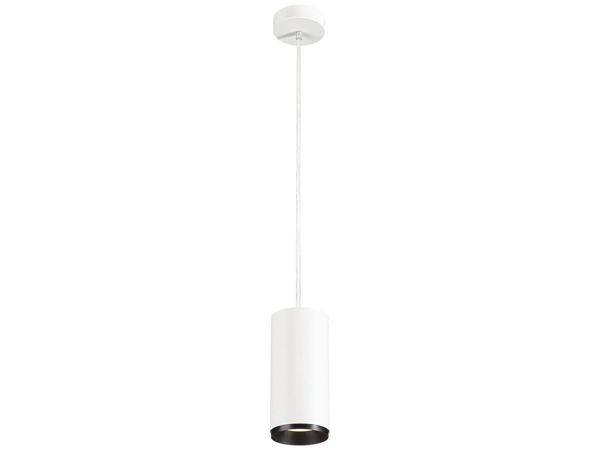 LED-Pendelleuchte SLV NUMINOS L PHASE 28W 2715lm 4000K 60° Ø100×213mm weiss