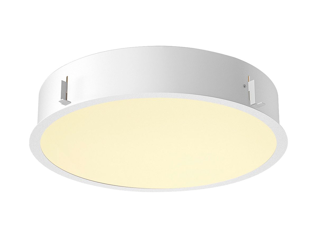 EB-LED-Deckenleuchte SLV MEDO 40 16W 2350lm 930/940K 80° Ø400mm weiss