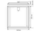 EB-LED-Deckenleuchte CELINE 625×625 30W 3000K 3470lm Slave opal
