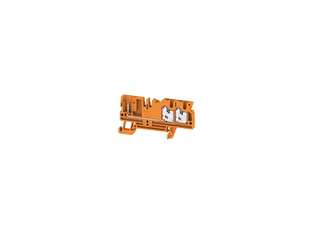 Durchgangs-Reihenklemme WM SPGTB 2.5 FT 3C/1 OR 2.5mm² 2×1 DIN35 or