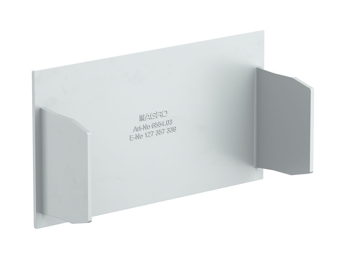 Abschlussplatte AGRO zu Installationskanal 6554 grau