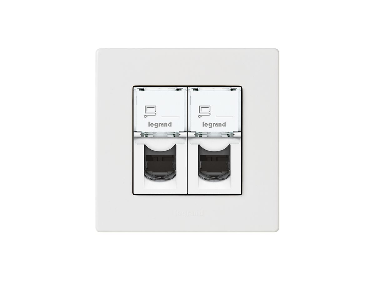 AP-Dose ATO STP 2×RJ45 weiss Kat.6 Gr.I