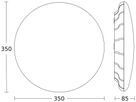 LED-Decken-/Wandleuchte Steinel RS PRO HF 25W 2747lm 4000K DIM silber