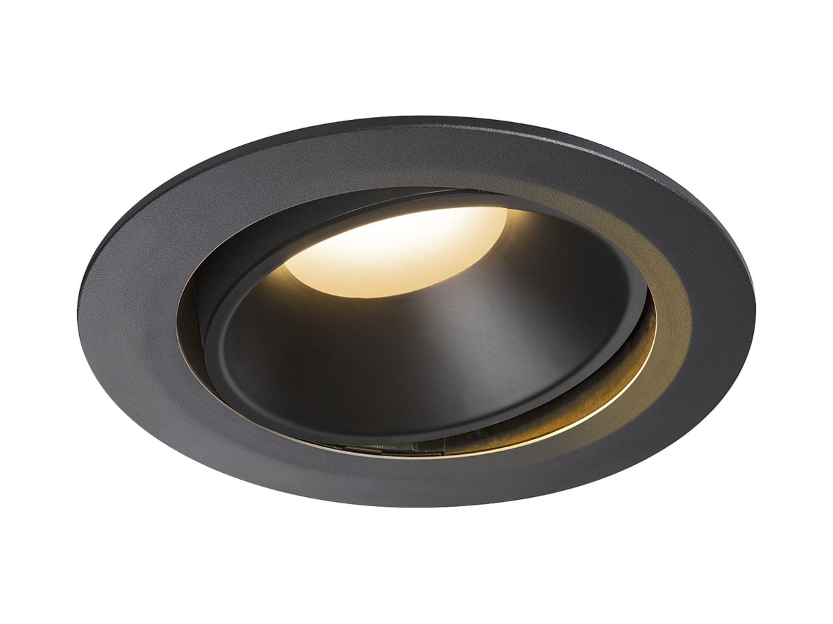 LED-Downlight SLV NUMINOS MOVE XL 37.4W 3300lm 2700K 55° DIM Ø190×118mm sz/sz